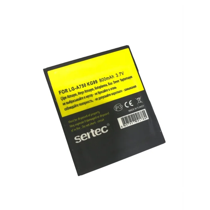 SERTEC - LG-KG99 / LG-A750	Uyumlu Batarya