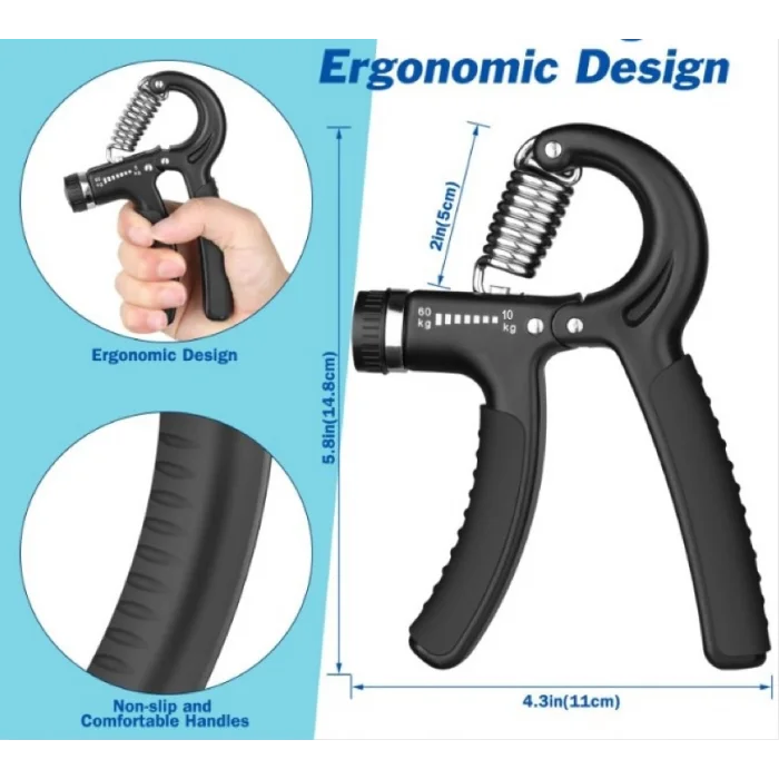 Sertlik Ayarlı El Yayı Ayarlanabilir Bilek Kas Güçlendirme Aleti 10-60 Kg (5047)