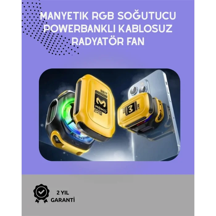 Sessiz Çalışan Yarı İletken Telefon Soğutucu | iOS ve Android Uyumlu | 10W Güç