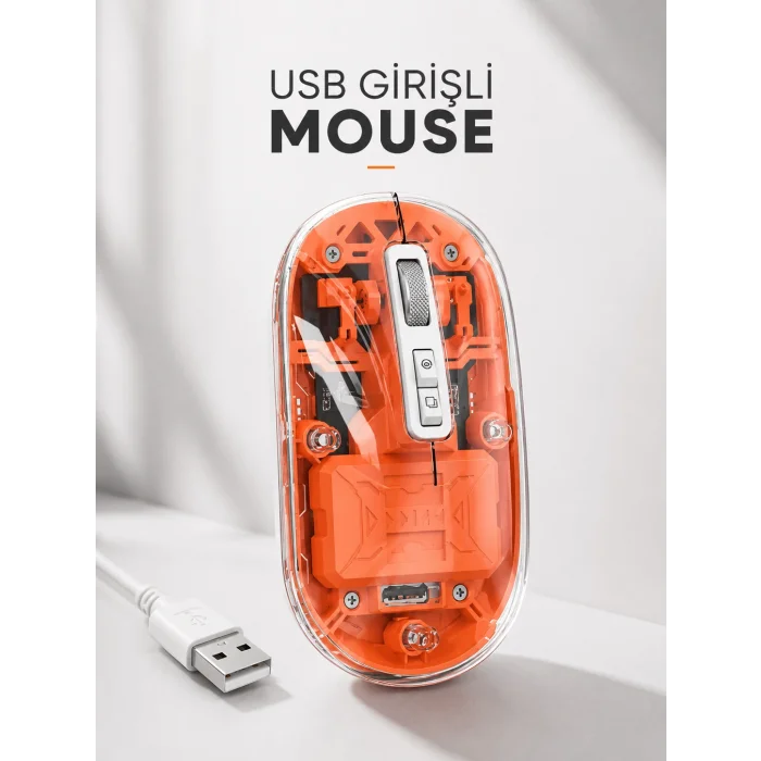 Sessiz Kablosuz USB Girişli Mouse Fare Yüksek Performanslı
