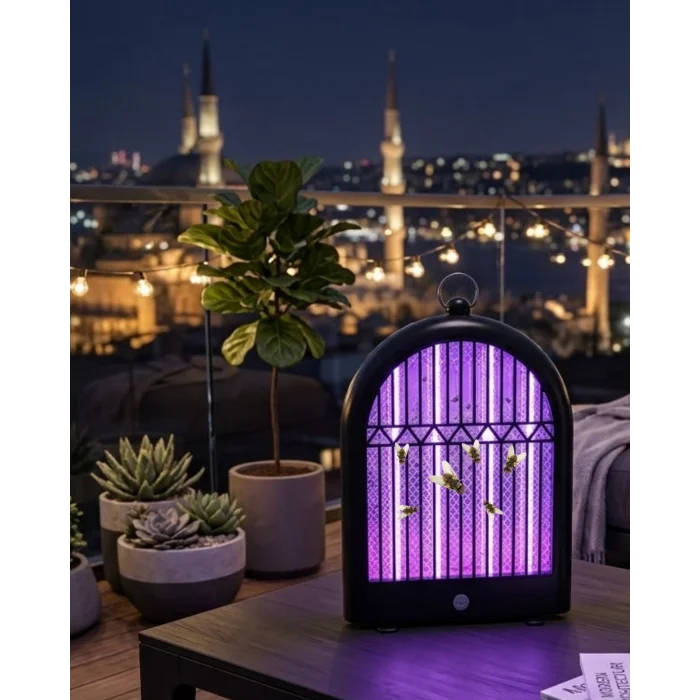 Sessiz Sivrisinek Lambası  Şarjlı ve Güvenli Kullanım