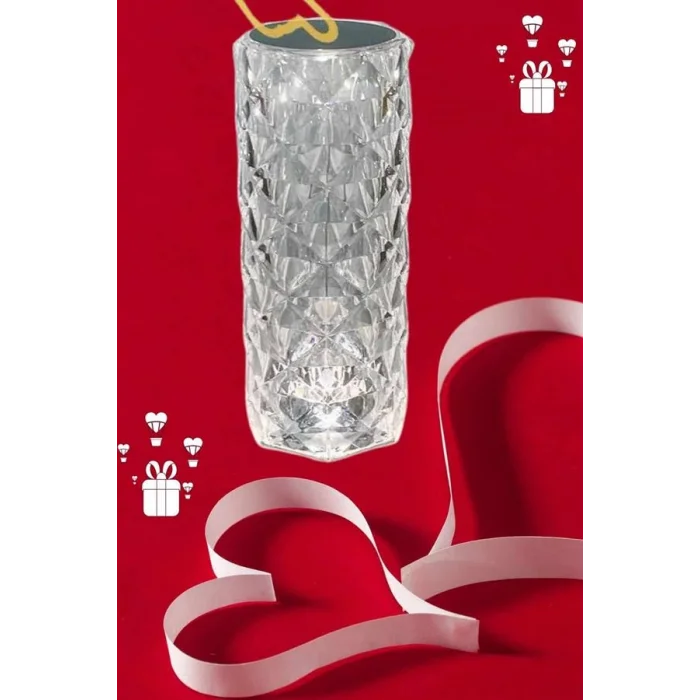 Sevgililer Günü İçin Hediye Kristal Lamba Sevgiliye Hediye USB Şarjlı Gece Lambası