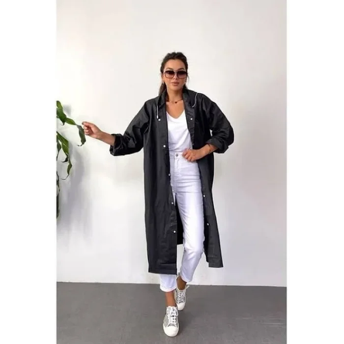 shopwave SİYAH PARDESÜ YAĞMURLUK (0177)