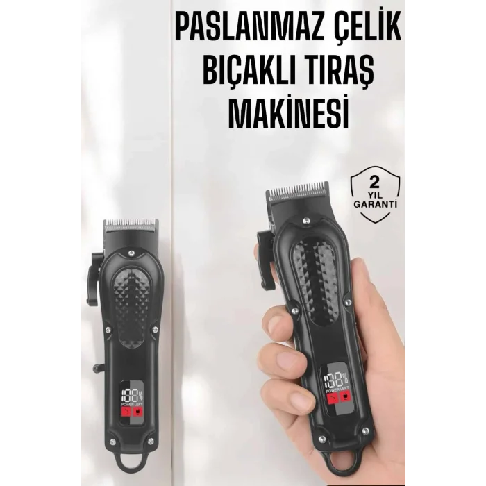 Sıfır Tıraş Makinesi Dijital Göstergeli Paslanmaz Çelik lı Taşınabilir