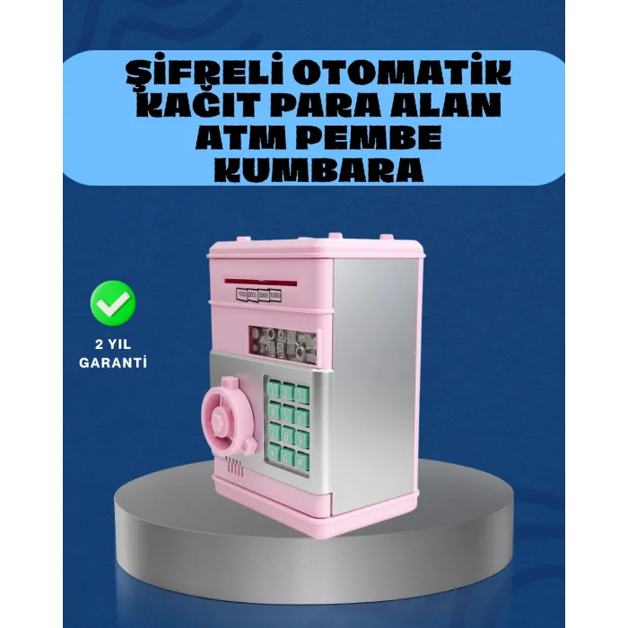 Şifreli Elektronik Para Biriktirme Kumbarası Büyük Kapasiteli