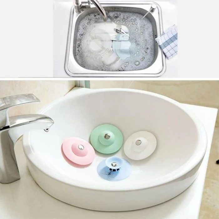Silikon Malzeme Banyo Mutfak Gider Evye Lavabo İçine Çöp Tıpası Kaydırmaz Süzgeç Çeşitleri Modelleri (5047)