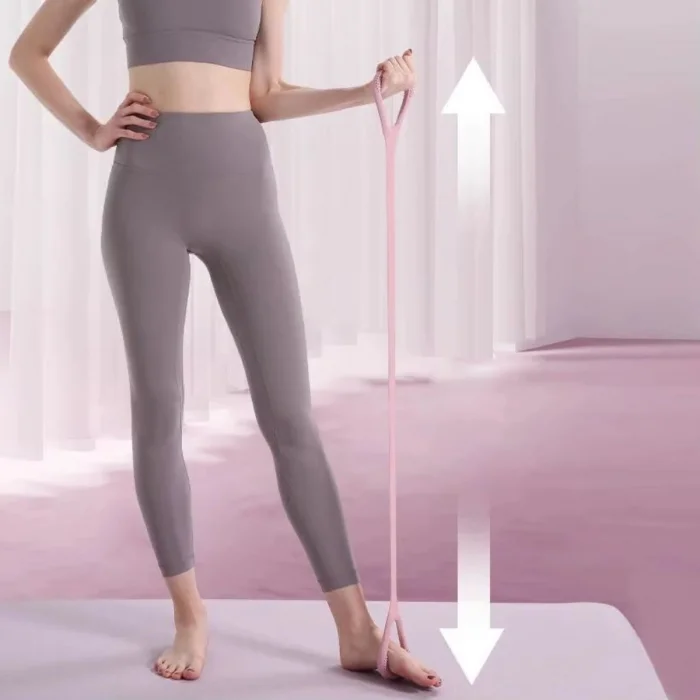 Silikon Pilates &amp; Egzersiz Direnç Bandı – Yoga, Aerobik, Squat ve Spor İçin Çok Amaçlı Fitness Lastiği (5047)