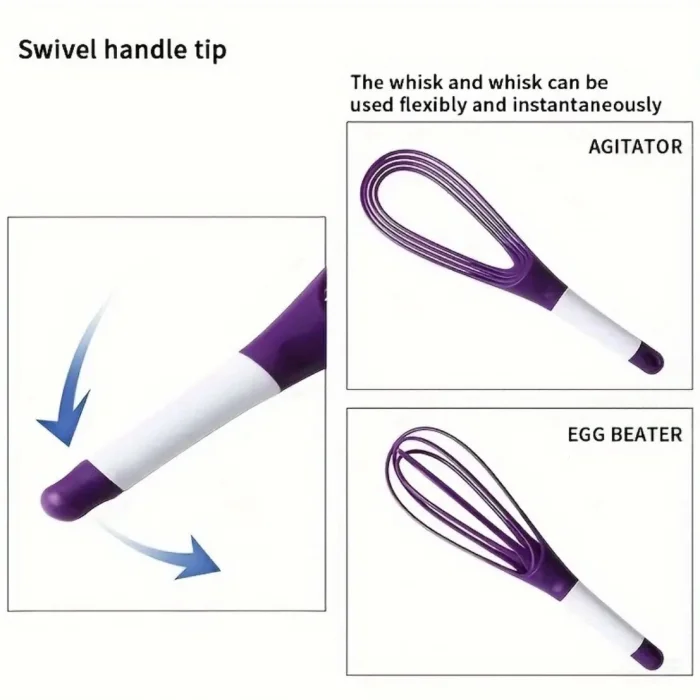 Silikon Saplı 2 işlevli Çırpıcı (Balon Ve Düz)