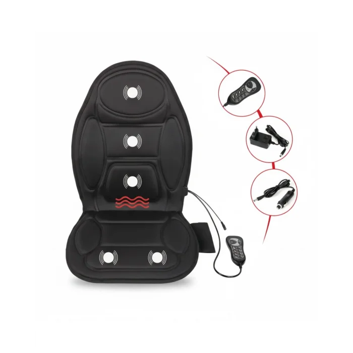 Sırt ve Bel İçin Isıtmalı Masaj Minderi Çok Bölgeli Tasarım