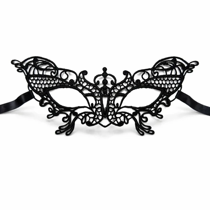 Siyah Dantel Venedik Maskesi Kadın – Zarif Parti & Balo Maskesi 2 No