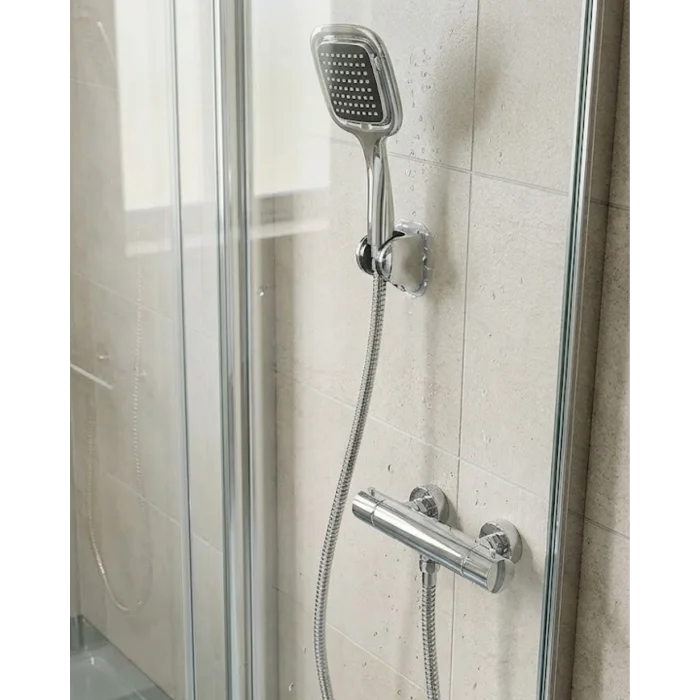 Siyah Duş Başlığı Seti Spiral Hortumlu El Duşu ve Duvar Askısı Banyo Seti