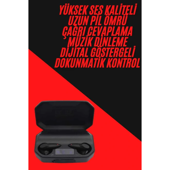 Siyah Profesyonel Kulaklık HD Mikrofonlu Çağrı Cevaplayabilen