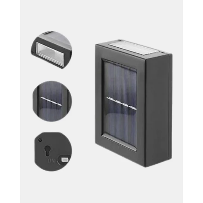 Solar Dış Mekan Aplik Su Geçirmez Dayanıklı LED Aydınlatmalı