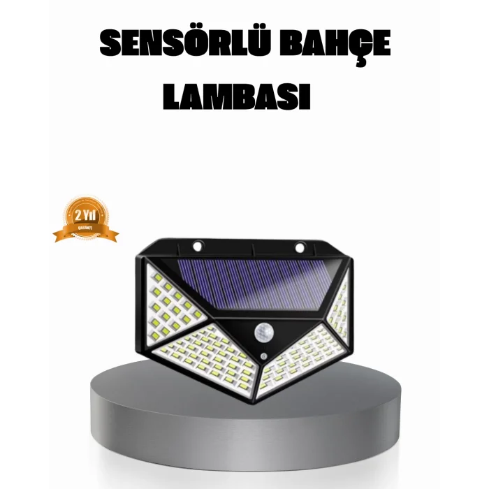 Solar Güçlü 100 LED Bahçe Lambası – Enerji Tasarruflu, Suya Dayanıklı ve Geniş Açılı Işık