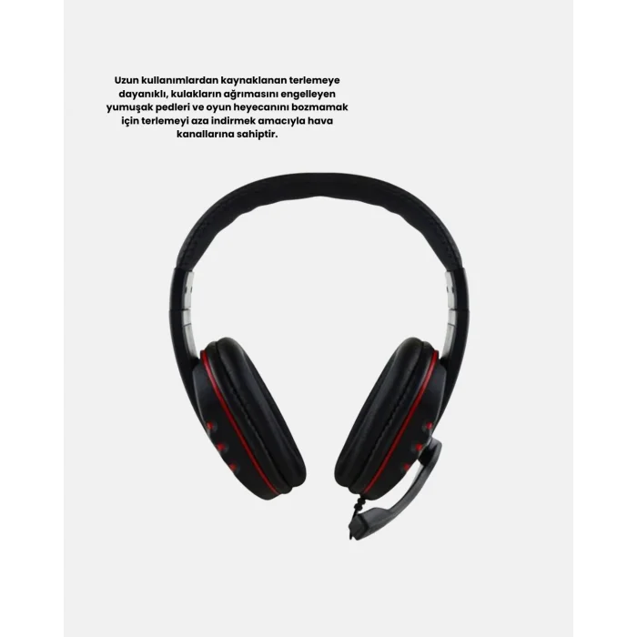 Stereo Ses Destekli Mikrofonlu Gaming Kulaklık – Yumuşak Pedli