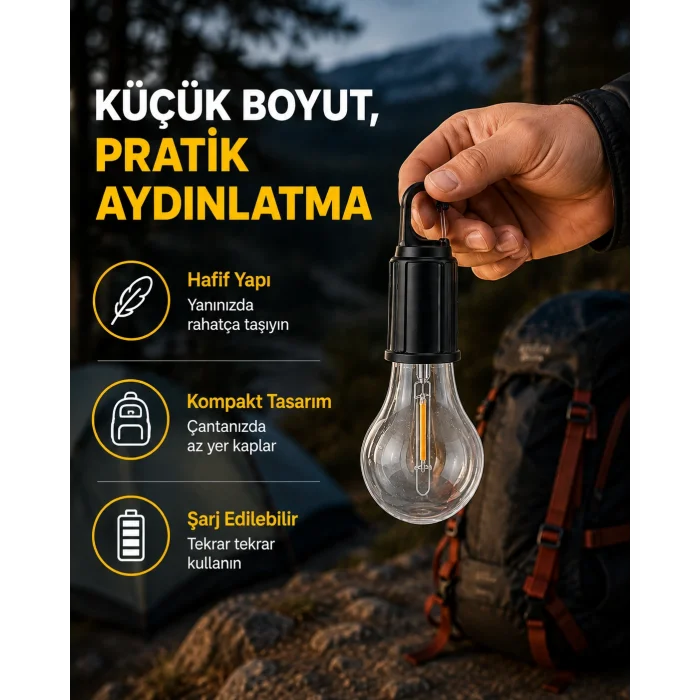 Su Geçirmez Dış Mekan LED Çadır Işığı
