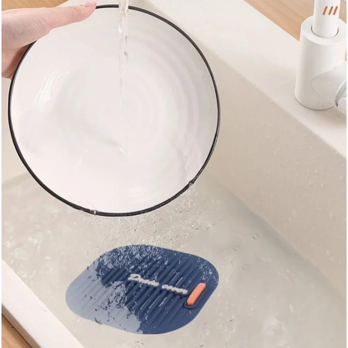 Süzgeçli Lavabo Gider Koruyucu Mat Gri (5047)