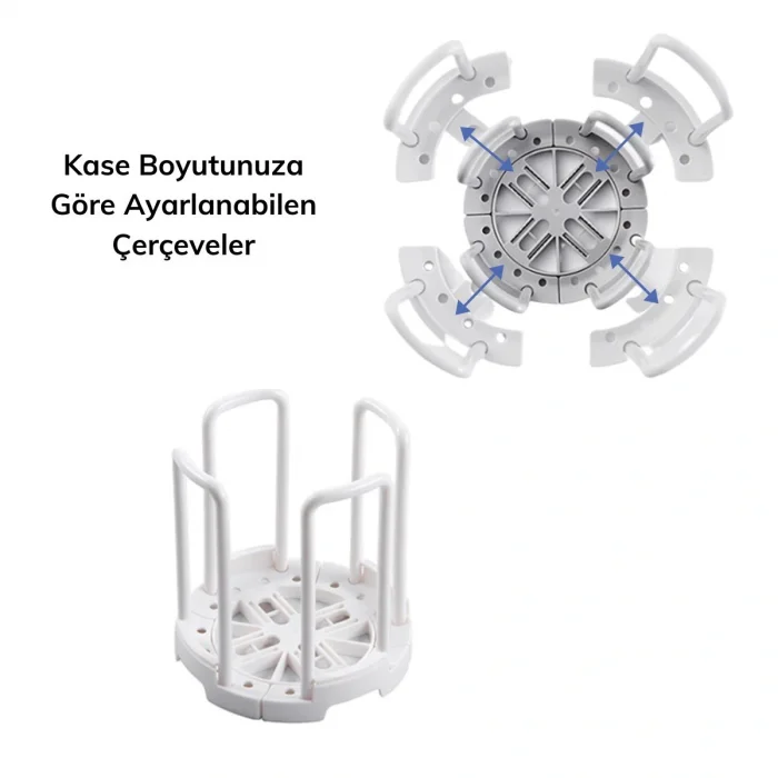 Tabak Bardak Kase Standı Bulaşık Kurutma Tutucu Mutfak Düzenleyici Organizatör (5047)