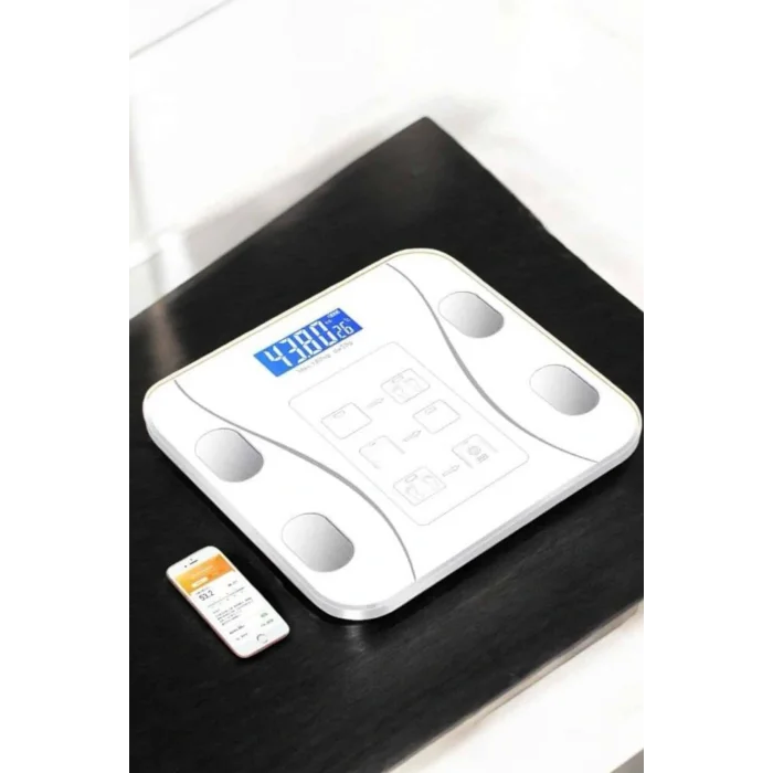 Tartı Baskül Dijital Elektronik Tartı Vücut Analiz Wifi Akıllı Yağ Ölçer