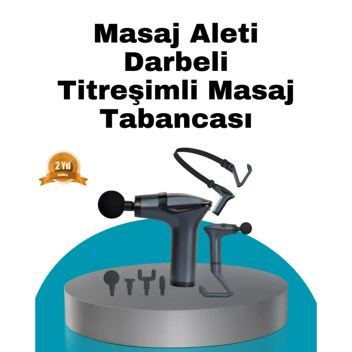 Taşınabilir 3in1 Masaj Aleti Şarjlı Titreşimli Esneme Bantlı