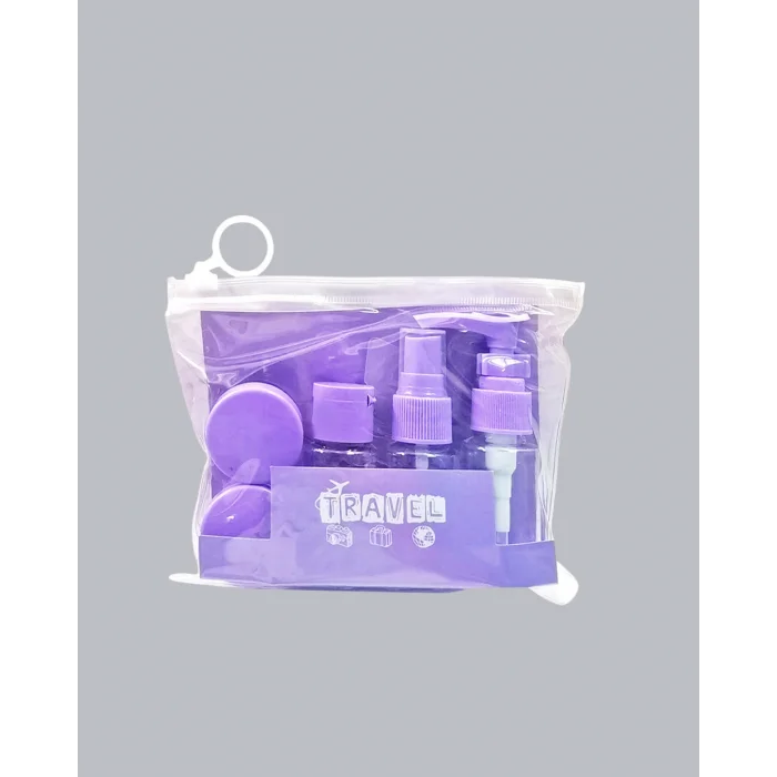 Taşınabilir 5’li Seyahat Banyo Seti Şampuanlık Sprey Krem Kutusu