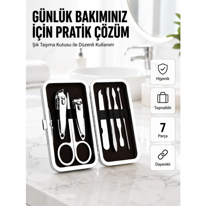 Taşınabilir Çantalı Çok Fonksiyonlu Bakım Seti