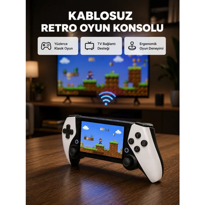 Taşınabilir El Konsolu – 4.3 İnç TFT Ekran, 64 GB Dahili Oyun Hafızalı