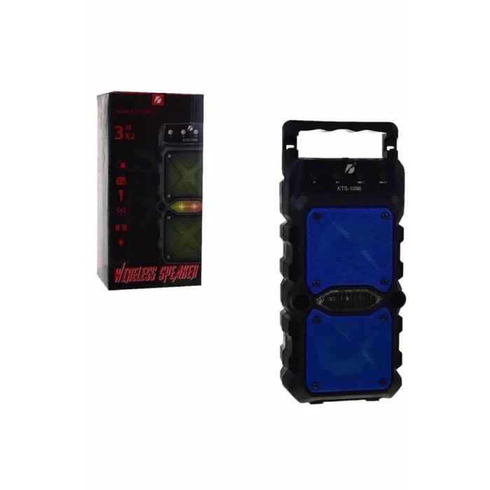 Taşınabilir Kablosuz Bluetooth Hoparlör Uzun Pil Ömrü Led Işıklı