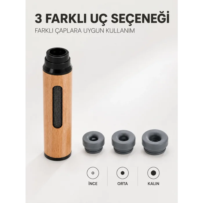 Taşınabilir Küllük İnce Orta Kalın 3 Farklı Uçlu Mini Küllük