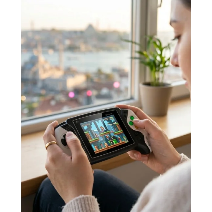 Taşınabilir Oyun Konsolu 620 Oyun Dahili Renkli Ekran TV Bağlantılı