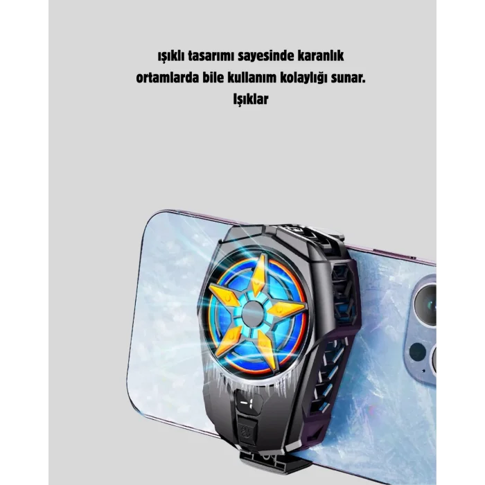 Taşınabilir Şarjlı Telefon Soğutucu – Sessiz Fan Motoru ile Yüksek Performans Koruma