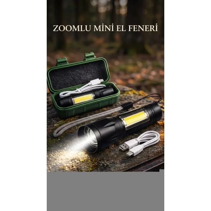 Taşınabilir Su Geçirmez El Feneri Uzun Pil Ömrü