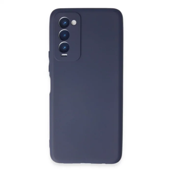 Tecno Camon 18 Kılıf First Silikon - Lacivert