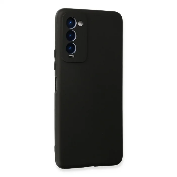 Tecno Camon 18 Kılıf First Silikon - Siyah
