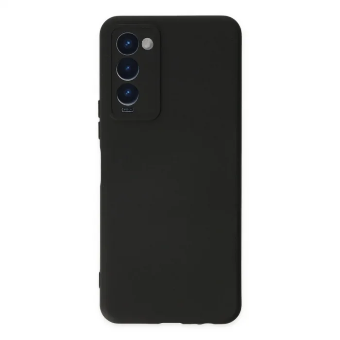 Tecno Camon 18 Kılıf Nano İçi Kadife Silikon - Siyah