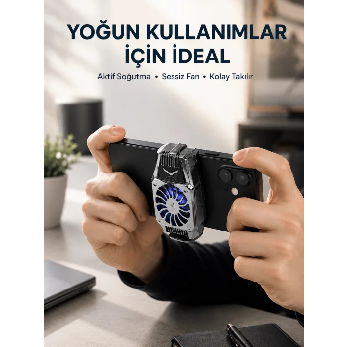 Telefon Isınmasını Azaltan Aktif Fanlı Soğutucu Sistemi
