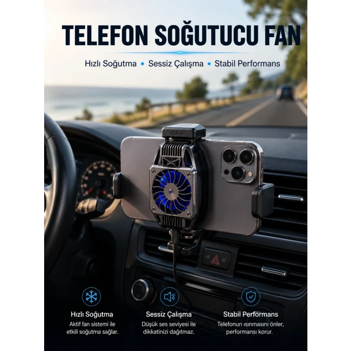 Telefon Soğutucu Fan Aktif Soğutma Sistemi ile Güçlü Performans