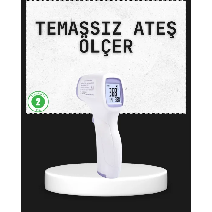 Temassız Termometre Hızlı Ölçüm Güvenli Dijital Ateş Ölçer