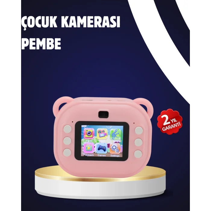 Termal Baskılı Şipşak Kamera – 1080P HD, 24MP, Çift Lensli ve Müzik Oynatıcılı