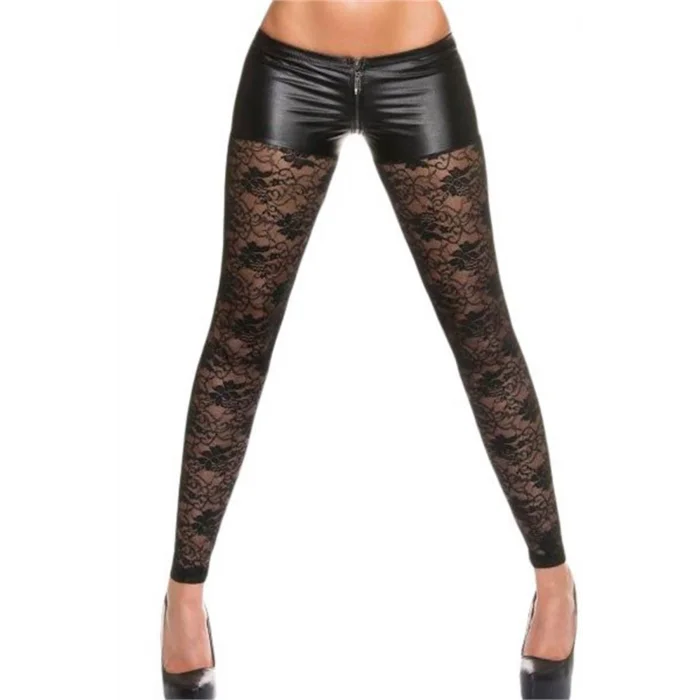 Terry Pau TP101428 Dantel Detaylı Şort Tayt