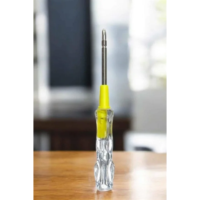 Test Cihazı Kontrol Kalemi Çift Başlıklı Şeffaf Elektrik Testi