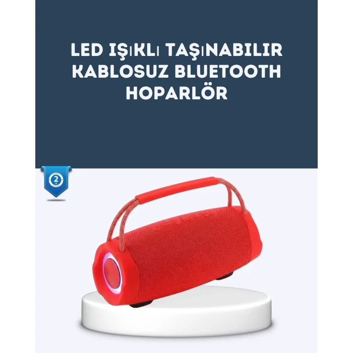 TF Kart ve AUX Destekli IPX6 Suya Dayanıklı Bluetooth Hoparlör