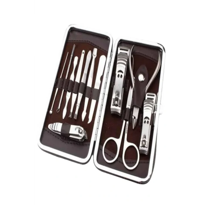 Tırnak Bakım Seti Tırnak Düzeltme Batık 12 Parça Çanta Tipi Manikür Pedikür