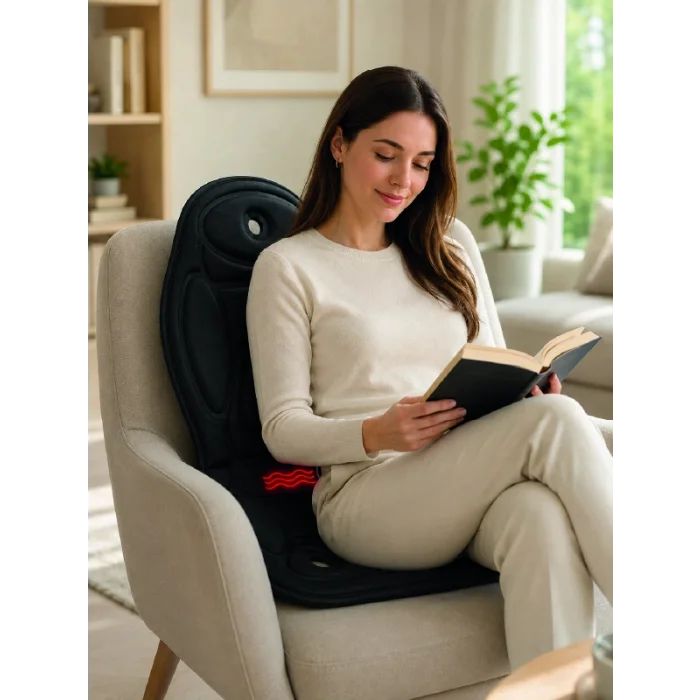 Titreşimli Isıtmalı Koltuk Tipi Masaj Minderi Ergonomik Tasarım