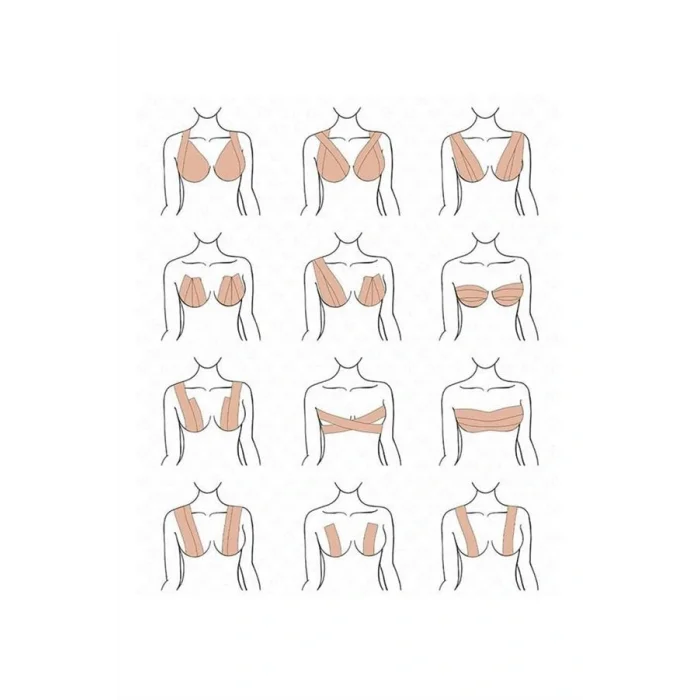 Toparlayıcı ve Şekillendirici Göğüs Bandı Tere ve Suya Dayanıklı Hassas Ciltlere Uygun