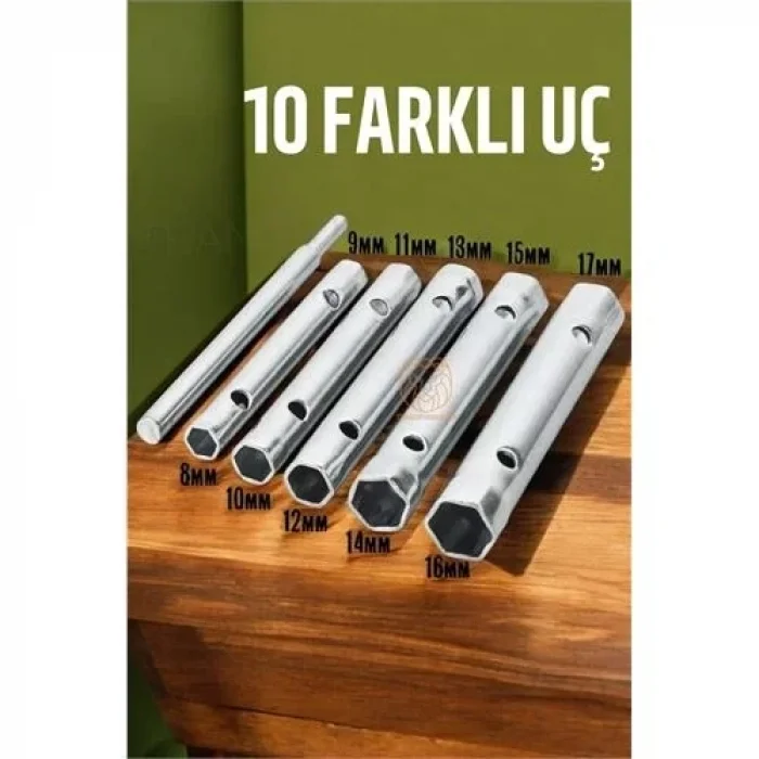 Tork Lokma Seti Boru Kovan Tip Anahtar Seti Buji Anahtarı 423236