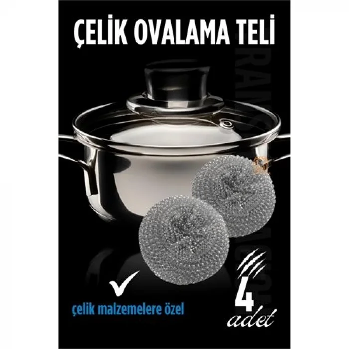 Transformacion Çelik Bulaşık Ovalama Teli 4 Adet 715602
