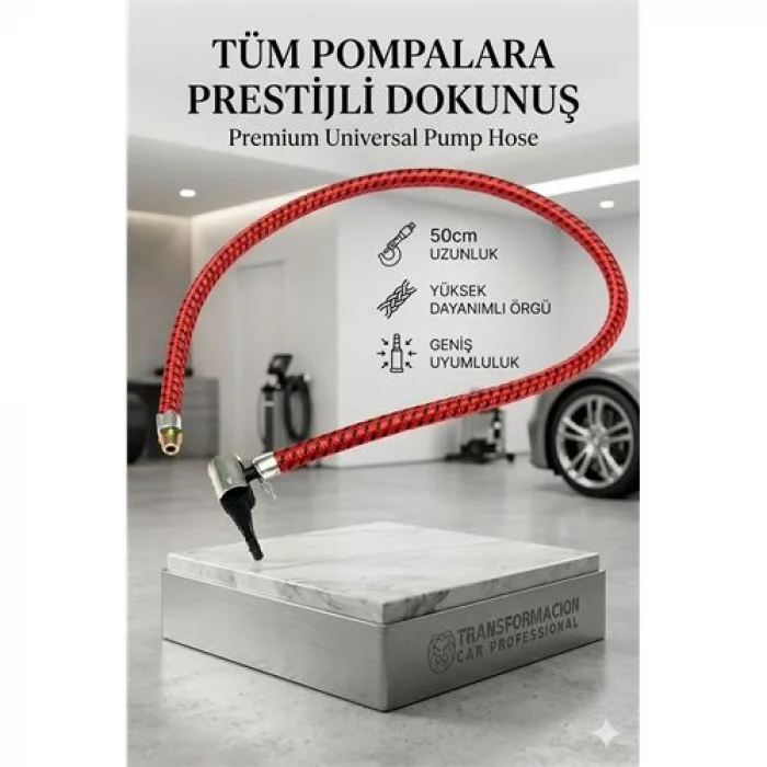 Tüm El ve Ayak Pompaları Yedek Hortum Çelik Telli Üniversal Pompa Hortumu 50cm 428879
