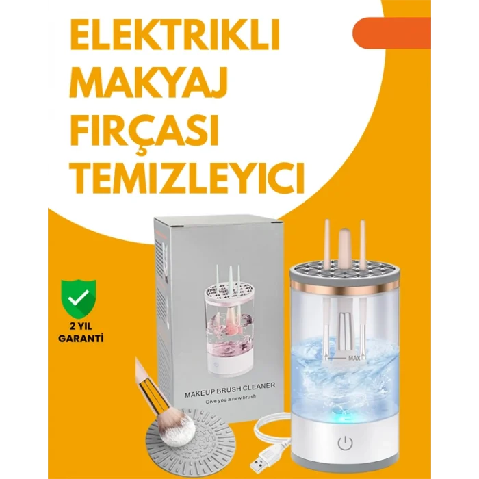 Tüm Makyaj Fırçalarıyla Uyumlu Derin Temizlik Makinesi