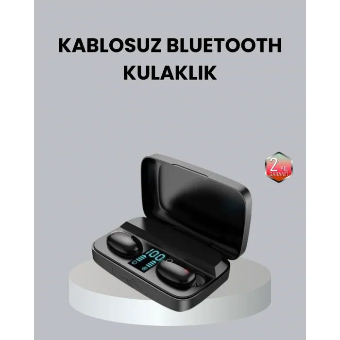 TWS A10s Bluetooth 5.0 Kulaklık Powerbank Şarj Kutulu Mini Tasarım